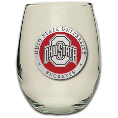 Ohio State Buckeyes - Stemless Wine Goblet 12oz Set of 2