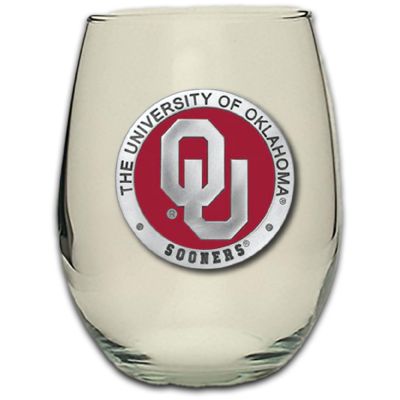 University of Oklahoma Sooners - Stemless Wine Goblet 12oz Set of 2