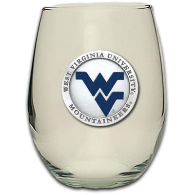 West Virginia University Mountaineers - Stemless Wine Goblet 12oz Set of 2
