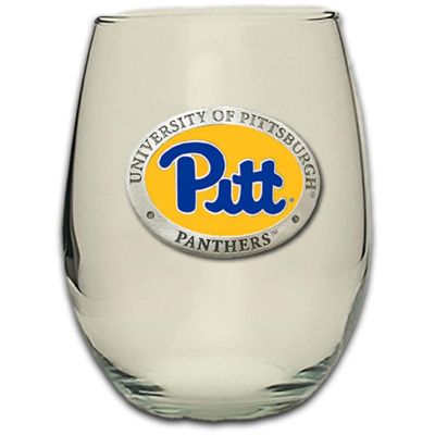 University of Pittsburgh Panthers - Stemless Wine Goblet 12oz Set of 2