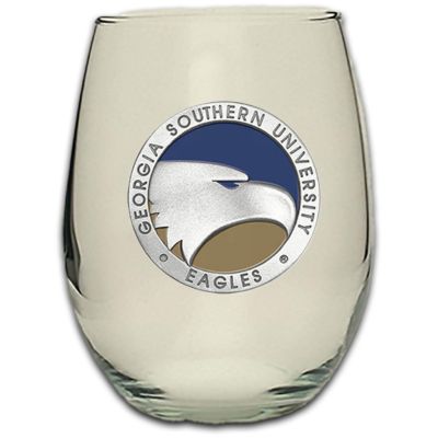 Georgia Southern University Eagles - Stemless Wine Goblet 12oz Set of 2
