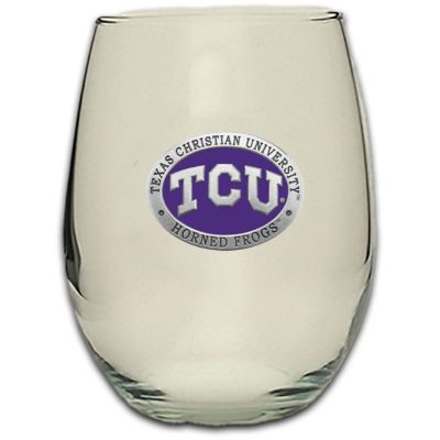 Texas Christian University - Horned Frogs Stemless Wine Goblet 12oz Set of 2