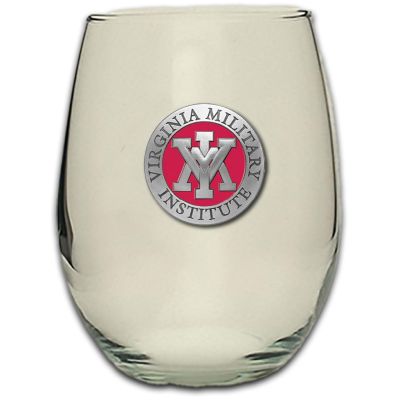 Virginia Military Institute  Stemless Wine Goblet 12oz Set of 2