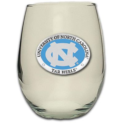 North Carolina Tarheels - Stemless Wine Goblet 12oz Set of 2