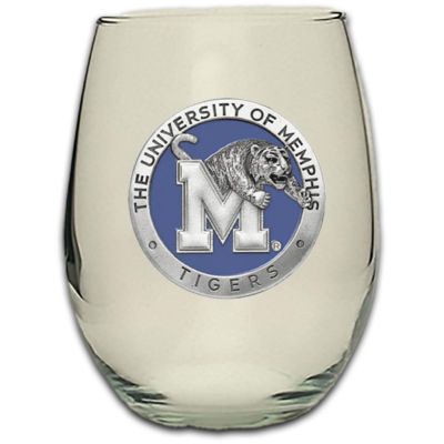 University of Memphis Tigers - Stemless Wine Goblet 12oz Set of 2