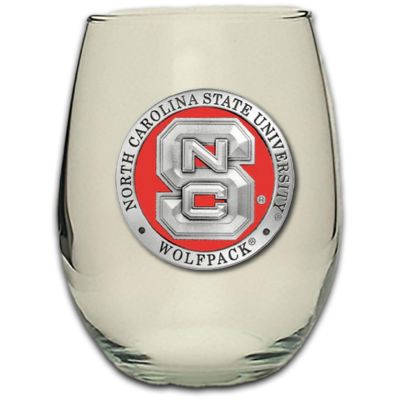 North Carolina State University Wolfpack - Stemless Wine Goblet 12oz Set of 2