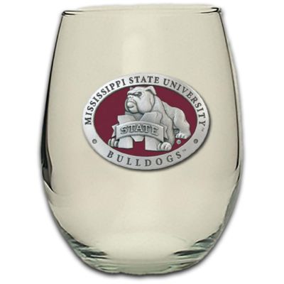 Mississippi State University Bulldogs - Stemless Wine Goblet 12oz Set of 2
