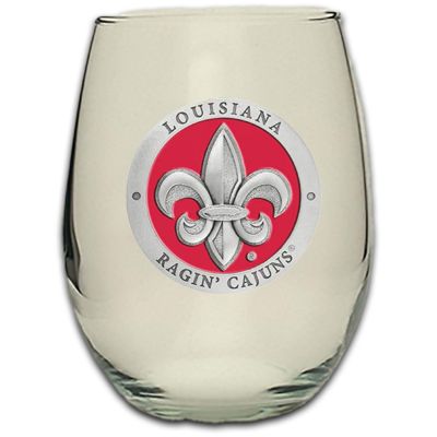 Louisiana Ragin' Cajuns - Stemless Wine Goblet 12oz Set of 2