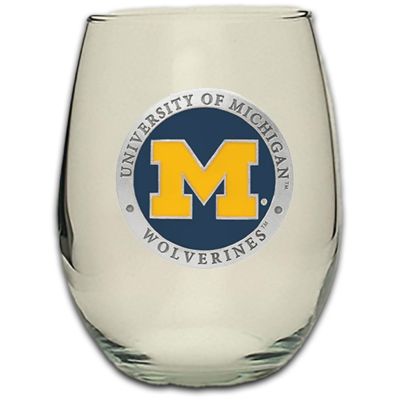 University of Michigan Wolverines - Stemless Wine Goblet 12oz Set of 2