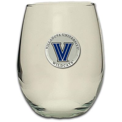 Villanova University Wildcats  Stemless Wine Goblet 12oz Set of 2