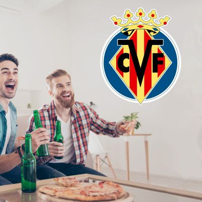 Soccer Wall Decals - La Liga Spain Soccer Team Logos - Villareal CF