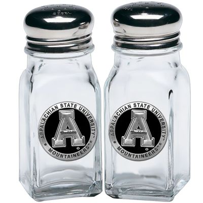 Appalachian State Mountaineers Salt and Pepper Shakers - Black Medallion
