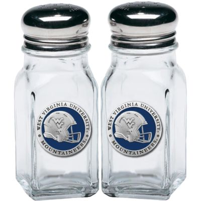 West Virginia University Mountaineers Helmet - Salt and Pepper Shakers