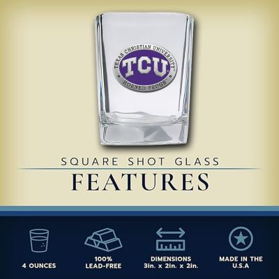 Texas Christian University - Horned Frogs - Square Shot Glass