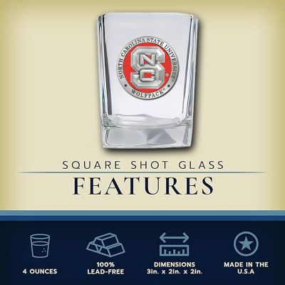 North Carolina State University Wolfpack - Square Shot Glass