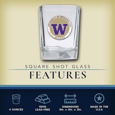 University of Washington Huskies - Square Shot Glass