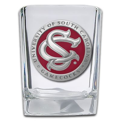 South Carolina Gamecocks SC Logo - Square Shot Glass