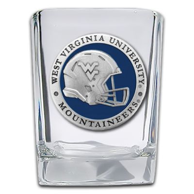 West Virginia University Mountaineers Helmet - Square Shot Glass