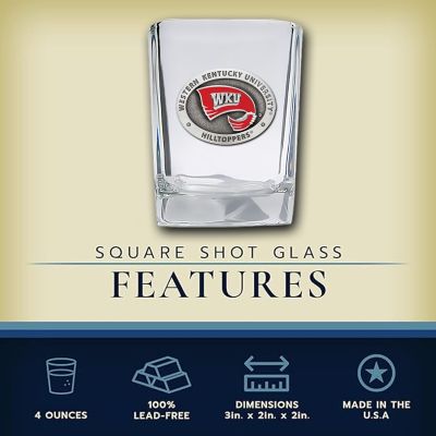 Western Kentucky University Hilltoppers - Square Shot Glass