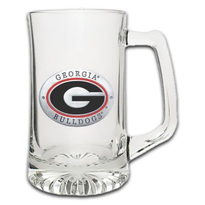 Georgia Bulldogs Super Beer Stein Glass
