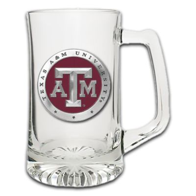 Texas A&M Super Beer Stein Glass