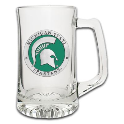 Michigan State Spartans Super Beer Stein Glass