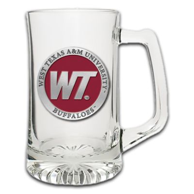 West Texas A&M University Buffaloes Super Beer Stein Glass