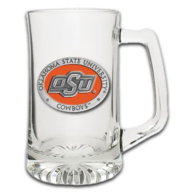 Oklahoma State University Cowboys Super Beer Stein Glass