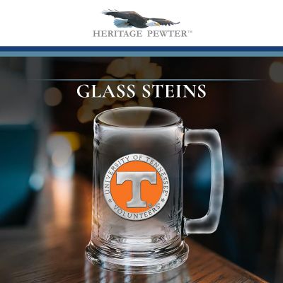University of Tennessee Volunteers Beer Stein Glass