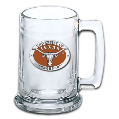 University of Texas Longhorns Beer Stein Glass