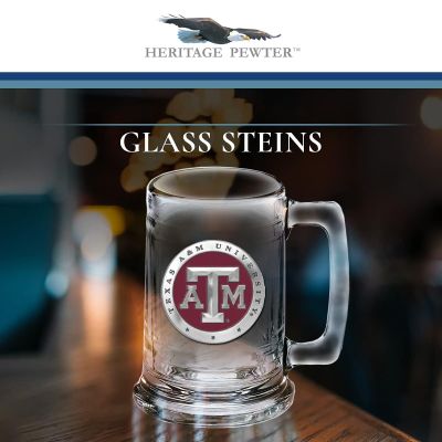 Texas A&M Beer Stein Glass