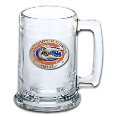 University of Florida Gators Beer Stein Glass