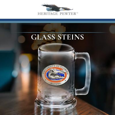 University of Florida Gators Beer Stein Glass