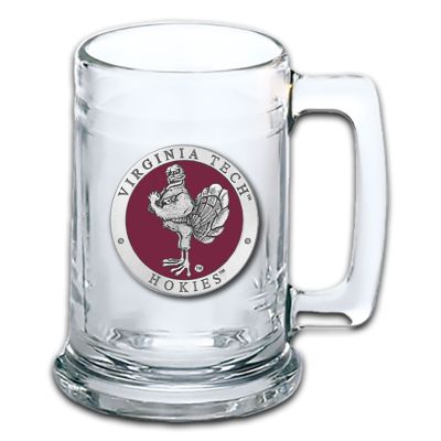 Virginia Tech Hokies Beer Stein Glass