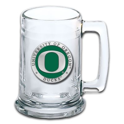 University of Oregon Ducks Beer Stein Glass