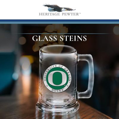 University of Oregon Ducks Beer Stein Glass