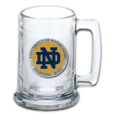 Notre Dame Fighting Irish Beer Stein Glass