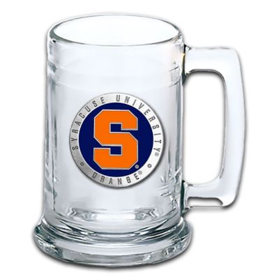 Syracuse University Orange Beer Stein Glass