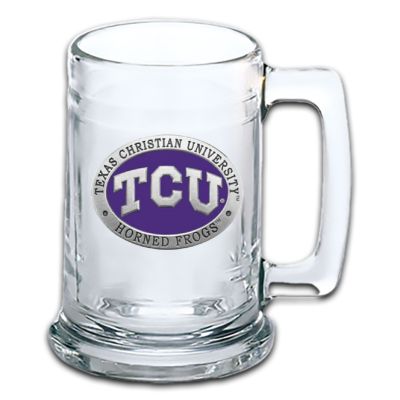 Texas Christian University - Horned Frogs Beer Stein Glass