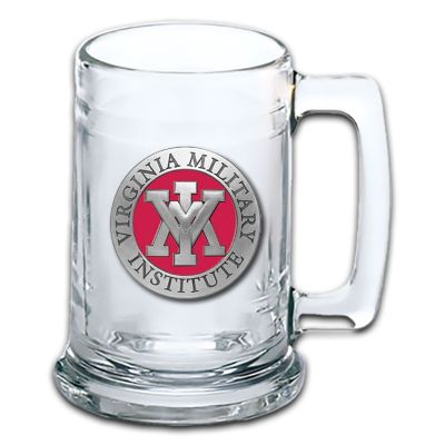 Virginia Military Institute Beer Stein Glass