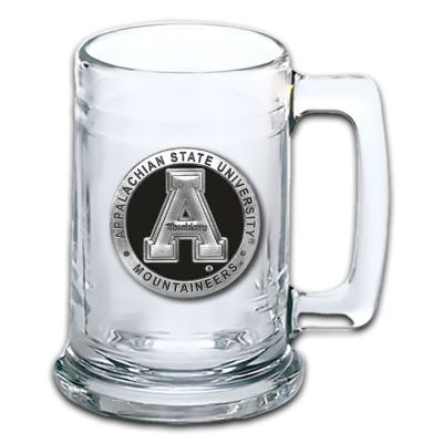 Appalachian State Mountaineers Beer Stein Glass 