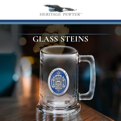 US Naval Academy Annapolis Beer Stein Glass