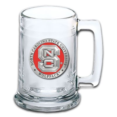 North Carolina State University Wolfpack Beer Stein Glass
