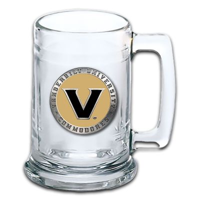 Vanderbilt University Commodores Beer Stein Glass