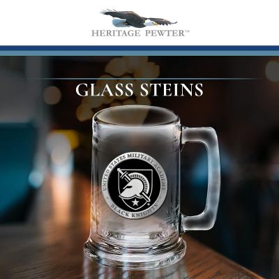 US Military Academy Beer Stein Glass