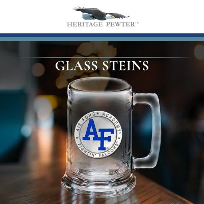 US Air Force Academy Beer Stein Glass