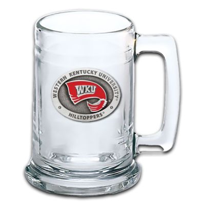 Western Kentucky University Hilltoppers Beer Stein Glass