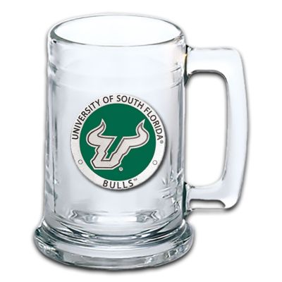 University of South Florida Bulls Beer Stein Glass