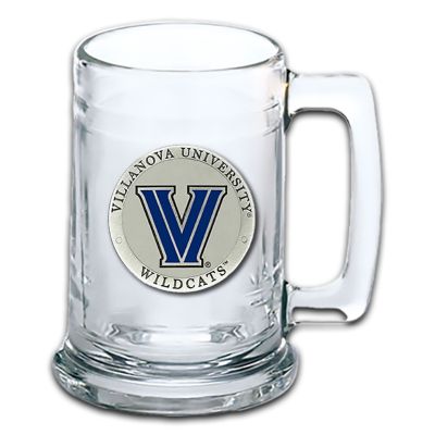 Villanova University Wildcats Beer Stein Glass