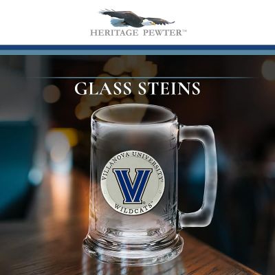 Villanova University Wildcats Beer Stein Glass